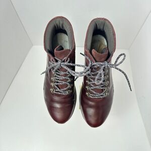 Timberland Kiri Up Waterproof Hiker Boots Burgundy Leather Suede Womens 8.5